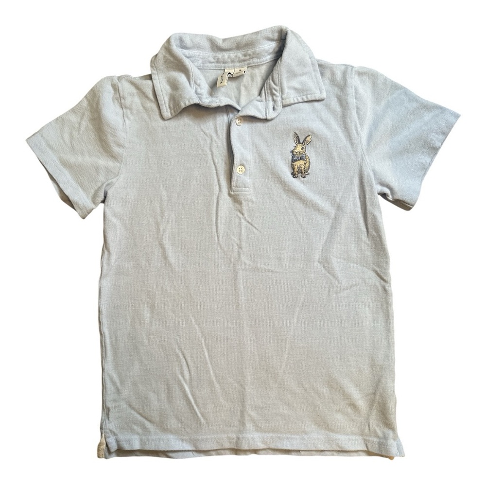 Janie and Jack Light Blue Polo Shirt Classic Short Sleeves